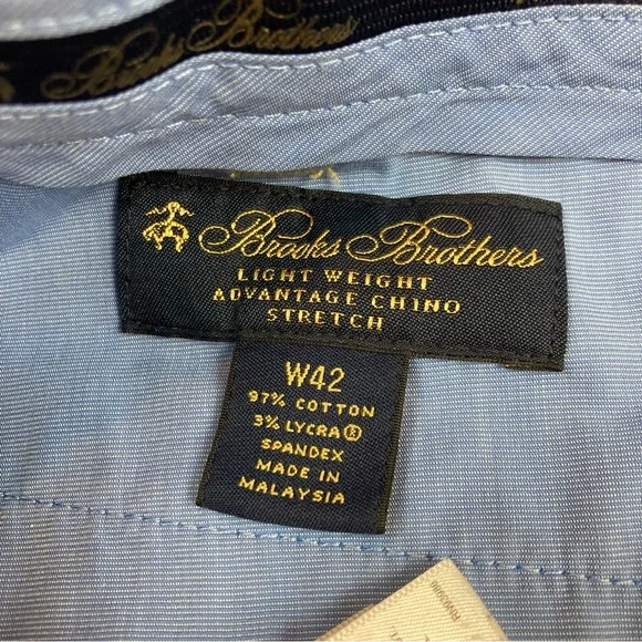 Brooks Brothers Lightweight Advantage Khaki Chino Shorts - 42 Waist - Picture 7 of 8